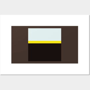 black yellow and blue minimalist abstract design Posters and Art